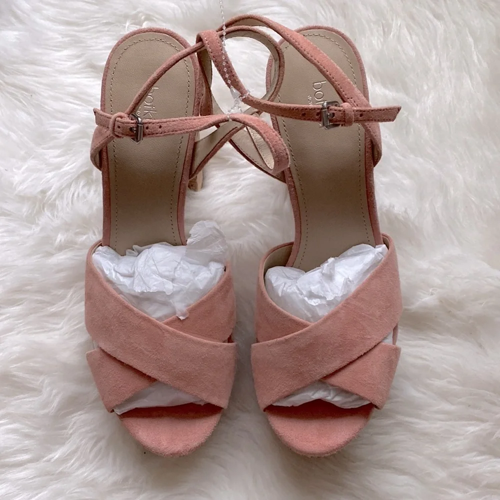Botkier NY Plateau Suede Slingback Sandals - Picture 8 of 12